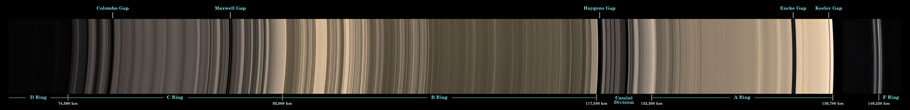 Mosaïque de 45 images prises par la sonde Cassini le 9 mai 2007