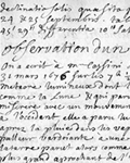 Inégalité des satellites de Jupiter par Mr Cassini, 22 août 1676