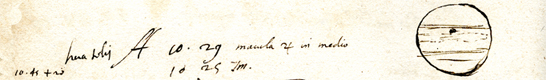Observation de Jupiter par J. - D. Cassini [Cassini I] le 4 mai 1673