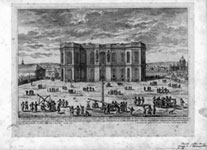 Gravure de la façade sud de l'Observatoire