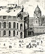 Gravure de l'Observatoire avec la terrasse supérieure