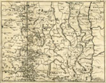 Carte des Provinces de France traversées par la Méridienne de Paris suivant la détermination astronomique et géométrique de l'Académie Royale des Sciences