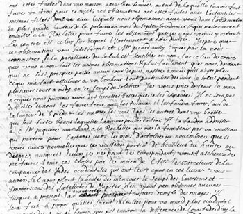 Extrait d'une lettre de Richer de Cayenne à Jean-Dominique Cassini [Cassini I]