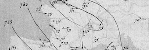 Détail de carte météorologique