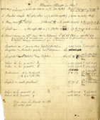 Manuscrit de Le Verrier - Mercure