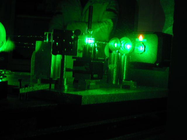La sortie du laser