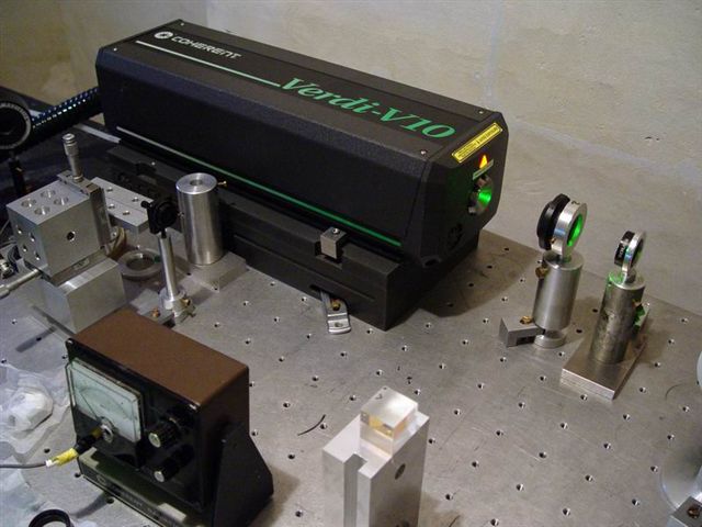 La sortie du laser