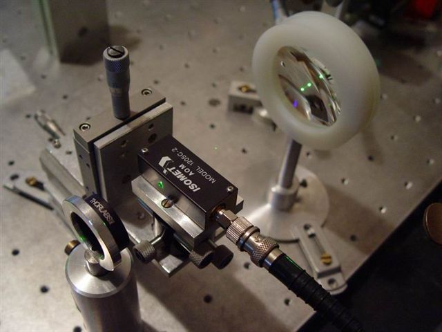 La sortie du laser