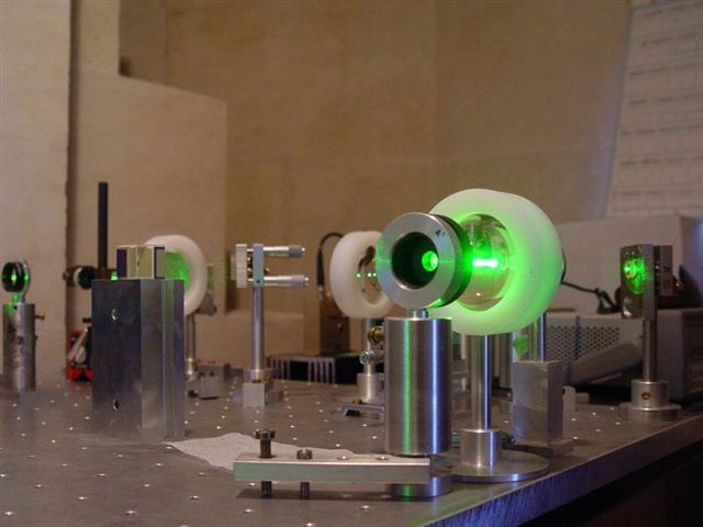 La sortie du laser