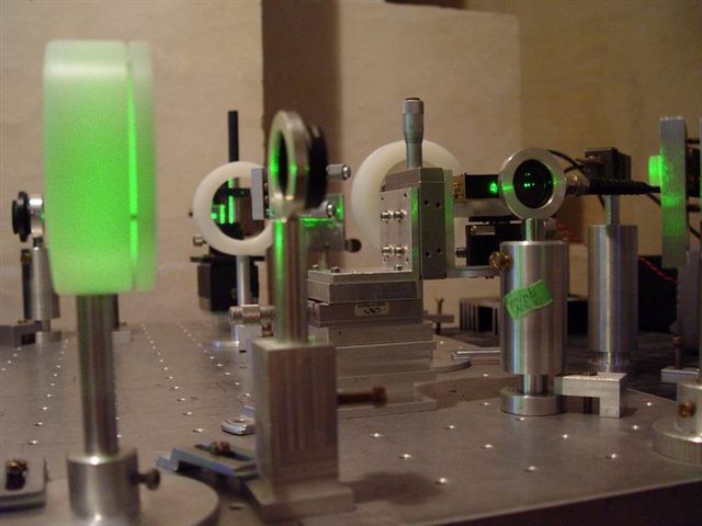La sortie du laser