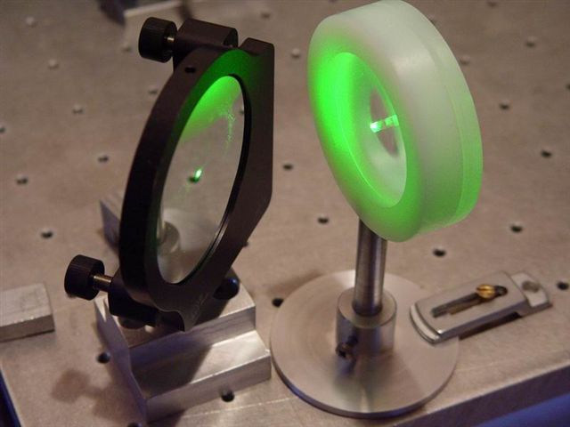 La sortie du laser